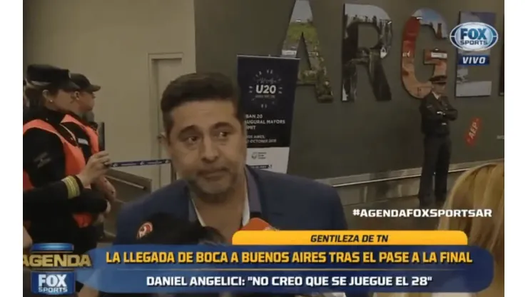 Angelici habló de la final ante River: "Estamos confiados"