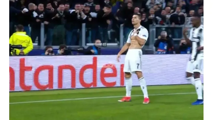 Cristiano Ronaldo hizo un golazo y lo festejó ¡mostrando sus abdominales!