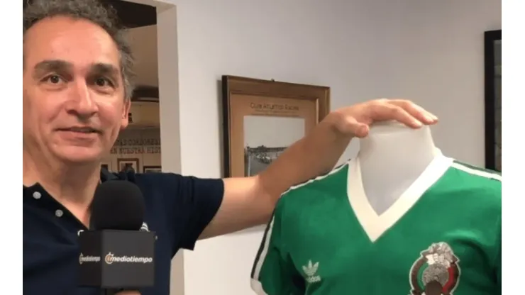 Mostraron una histórica playera de México en el Estadio de Córdoba