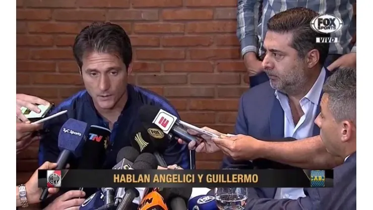 Guillermo en conferencia de prensa.
