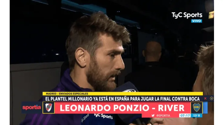 Ponzio rompió el silencio y desmintió a Tévez sobre lo que pasó en el Monumental