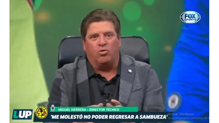 Foto de Miguel Herrera, entrenador de América.
