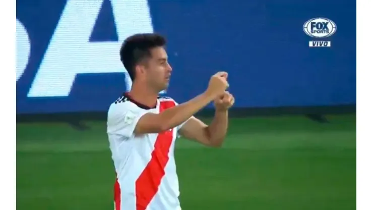 Pity Martínez explicó por qué festejó así su último gol en River