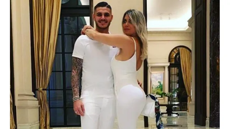 Foto de Wanda Nara junto a Mauro Icardi.
