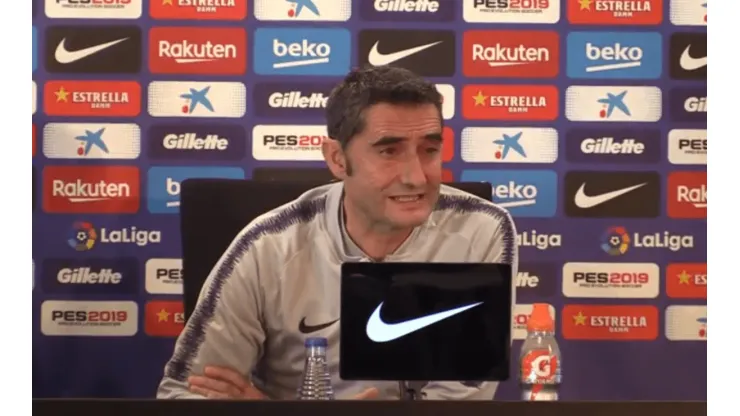 Foto de Ernesto Valverde, entrenador de Barcelona.
