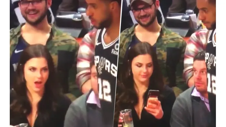 Video viral: ¿qué le miró esta fanática de los Spurs a Aldridge?