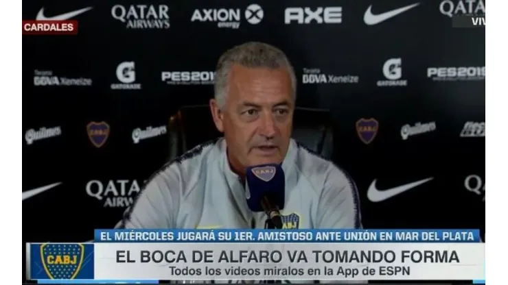 Alfaro contó qué refuerzo está por llegar a Boca