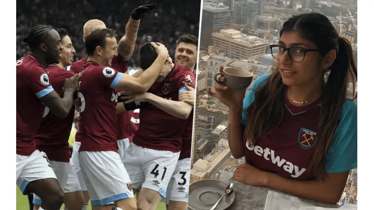 No fue un partido más: actriz de cine para adultos fue a ver el West Ham vs Arsenal