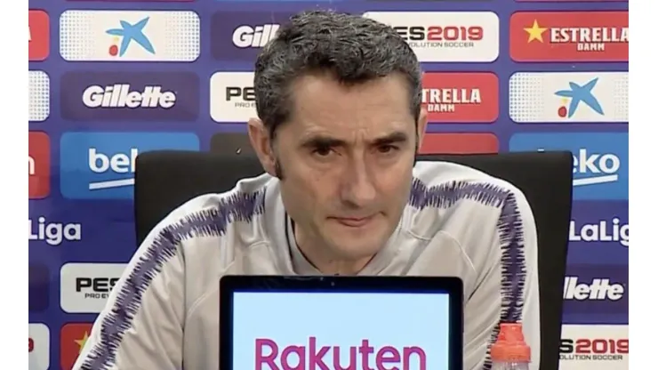 Foto de Valverde, entrenador de Barcelona.
