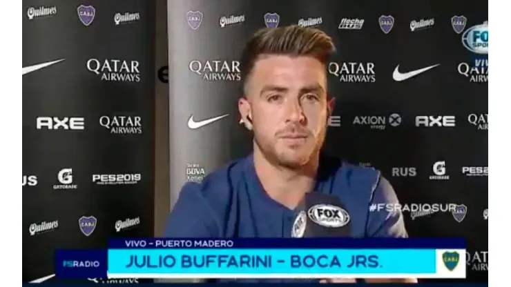 Buffa, en diálogo con Fox Sports.
