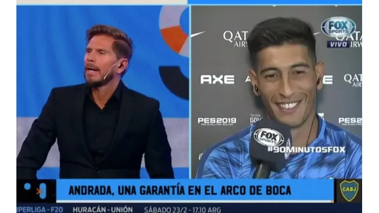 Esteban Andrada en Fox Sports.
