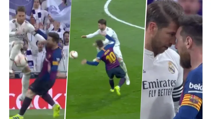 Sergio Ramos lo puso a Messi, lo dejó sangrando y La Pulga se re calentó