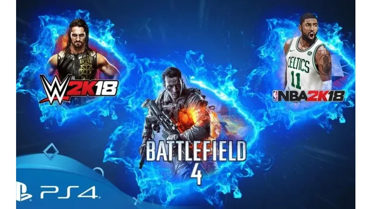 PlayStation Now agrega Battlefield 4, NBA 2K18 y WWE 2K18 a su colección