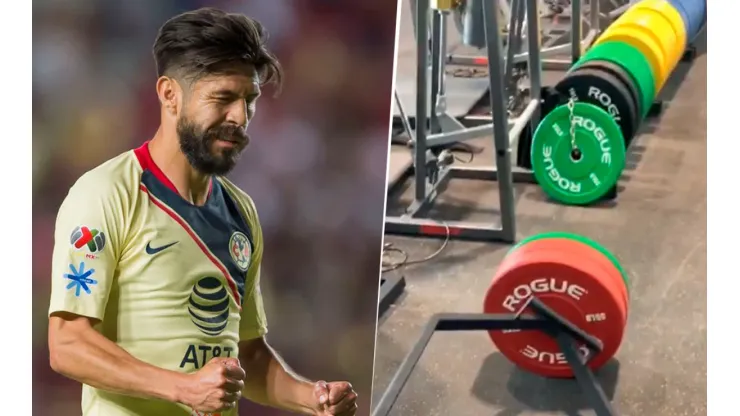 Encontramos a su némesis: Oribe Peralta le huye a las pesas en el gimnasio