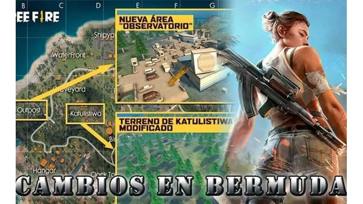 Free Fire: Cambios en el mapa de Bermuda