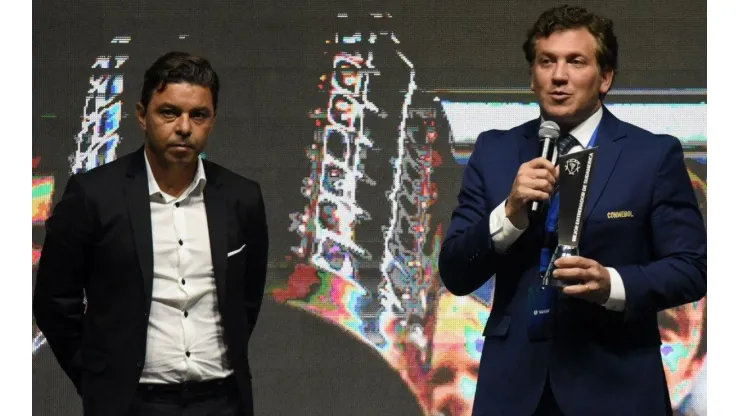 Ahora Conmebol lo premió a Gallardo "por ganar la copa más importante del mundo"