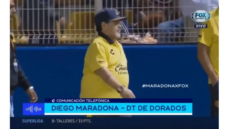 Diego Maradona, otra vez muy contundente.
