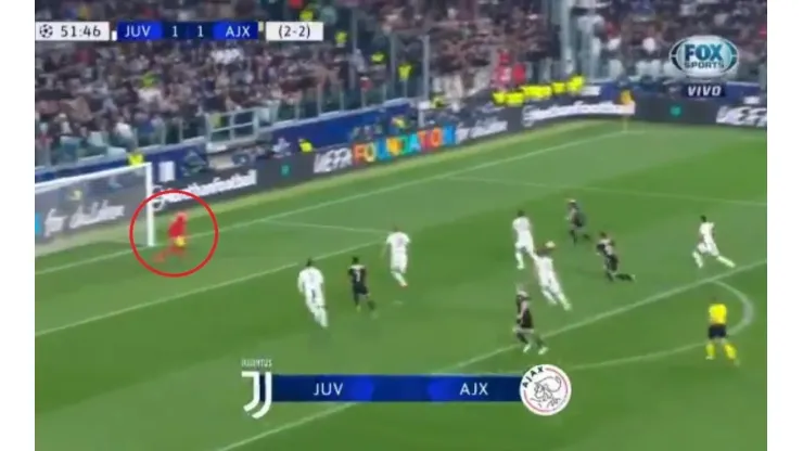 Espectacular atajada del arquero de Juventus.
