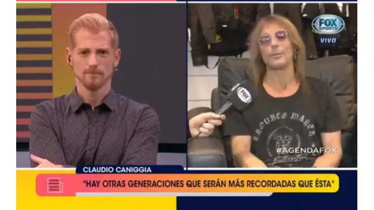 Claudio Caniggia en Fox Sports.
