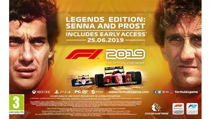 Ayrton Senna y Alain Prost regresan en el nuevo F1 2019 Edición Leyenda