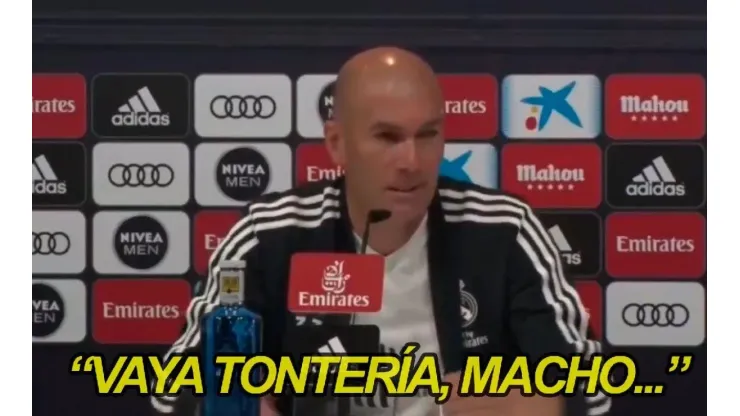 Zidane en conferencia.
