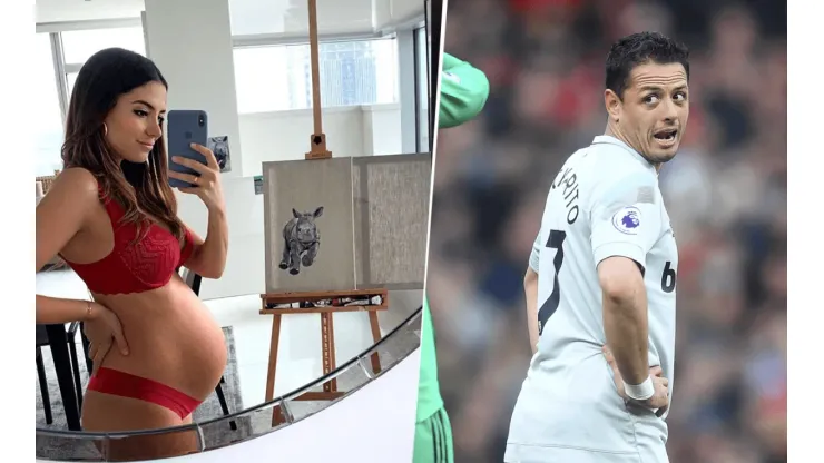 La novia de Chicharito subió a Instagram una foto mostrando que no se puede calzar y él la comentó