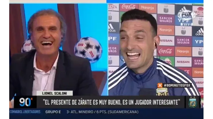 Como si fuesen amigos: la divertida charla en Fox Sports de Ruggeri con Scaloni