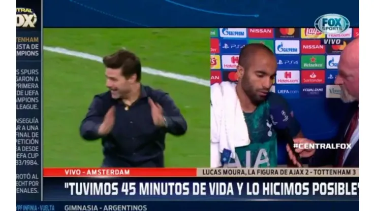 Captura de Fox Sports acerca de la influencia de Pochettino en el triunfo.
