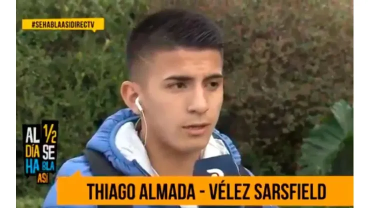 Almada en diálogo con De Fútbol Se Habla Así.
