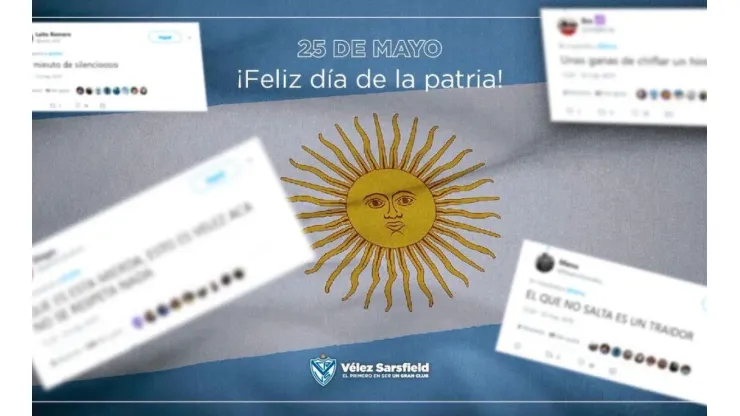 Vélez publicó un mensaje por el Día de la Patria ¡y sus propios hinchas lo trollearon!