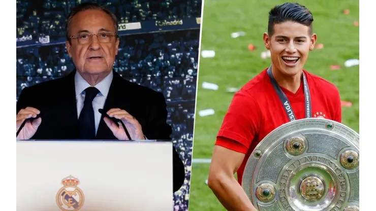 Florentino Pérez rompe el silencio y deja clara la situación de James Rodríguez