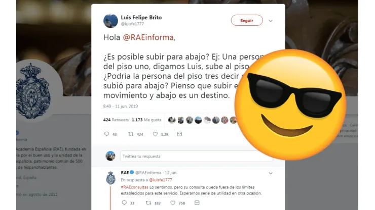 Le hizo una pregunta a la RAE en Twitter y logró vencerla en modo Dios