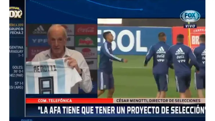 Menotti en Fox Sports.
