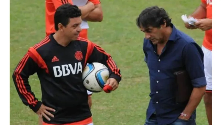 Marcelo Gallardo y Enzo Francescoli, juntos.
