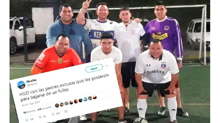 Abrió hilo en Twitter con excusas que pusieron para bajarse de un partido y la rompió toda