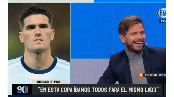 De Paul se cruzó al aire con Benedetto, aclararon todo y nos hicieron llorar de la risa