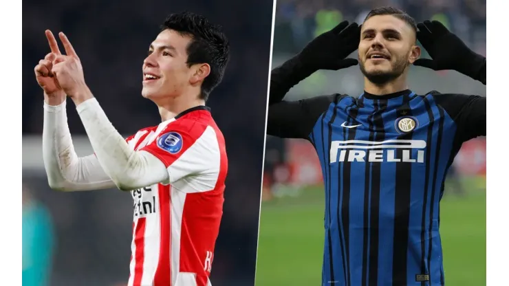 Hirving Lozano está por encima de Mauro Icardi para llegar al Nápoli