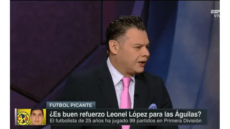 El periodista de ESPN no está convencido con la contratación de Leo López.
