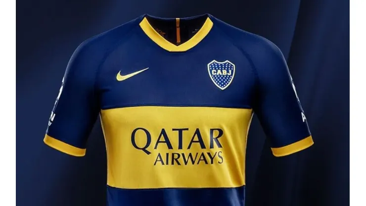 Foto de la camiseta de Boca.
