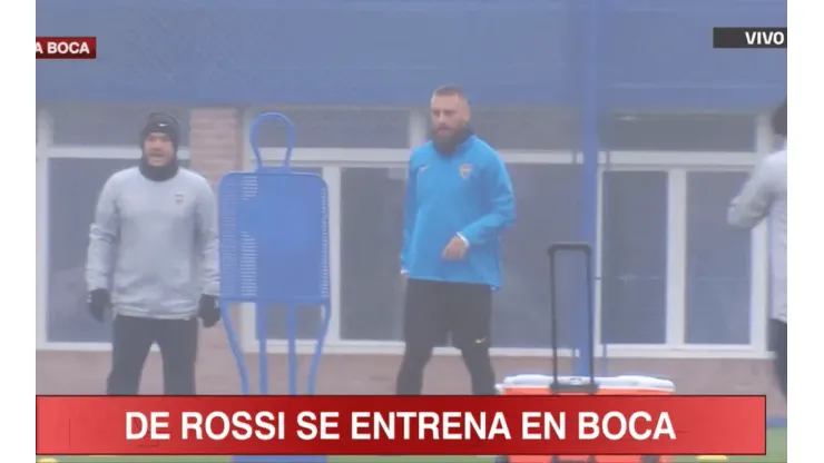 Foto de De Rossi, jugador de Boca.
