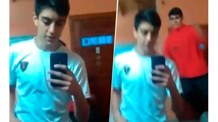 Video viral: le robó el celular a su hermano, dijo algo diabólico y se comió una patada voladora