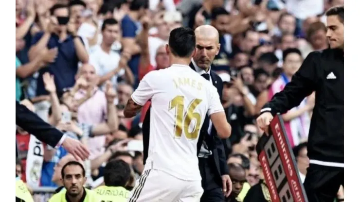 Zidane habló sobre el partido de James Rodríguez y explicó por qué salió