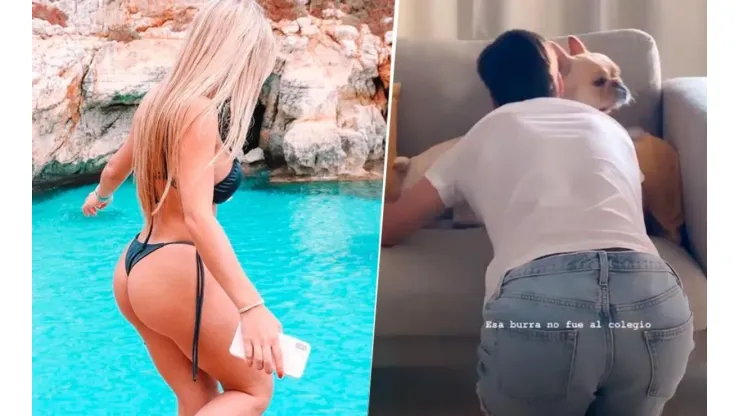 La novia de Tagliafico subió un video a Instagram: "Esa burra no fue al colegio"