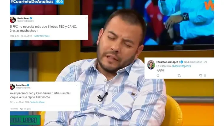 Trolleo monumental a Daniel Pérez en Twitter por intentar alabar a Teo y a Cano