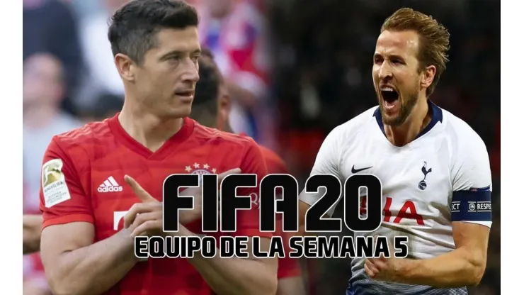 ¡Delantera de ensueño! Kane y Lewandowski lideran el nuevo TOTW de FIFA 20