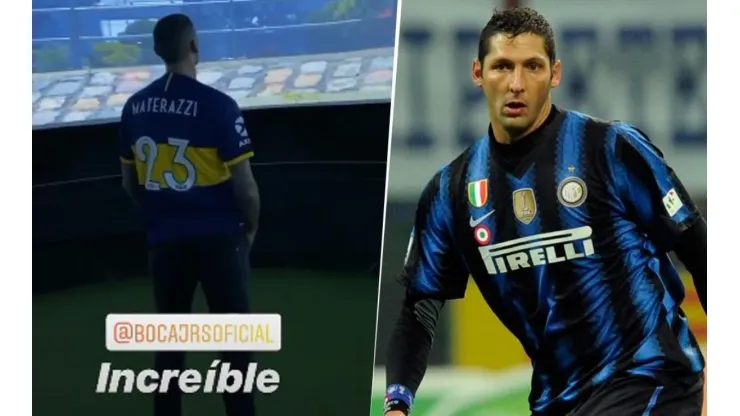 Le rompió el corazón a los hinchas de Boca: Materazzi fue a la cancha de otro grande y posó con la camiseta