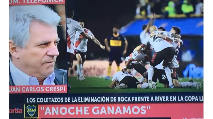 Crespi se calentó en vivo, se la pudrió a River y tiró: "Anoche ganamos, no fue un fracaso"