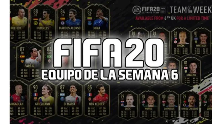 ¡Tremendo! Griezmann EI de 90 de valoración en el TOTW 6 del FIFA 20