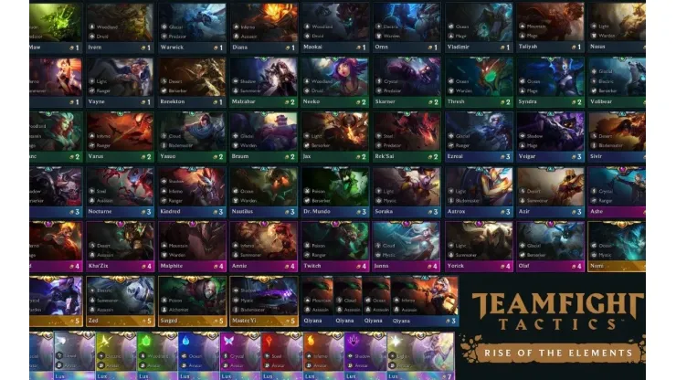 Teamfight Tactics | Todos los campeones para Ascenso de los Elementos