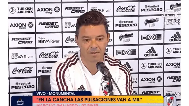 Foto de Marcelo Gallardo, entrenador de River.
